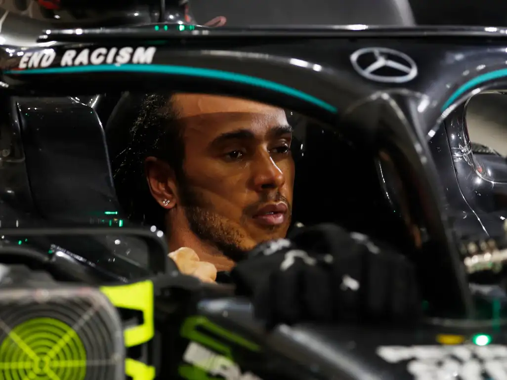 Lewis Hamilton Mercedes cockpit