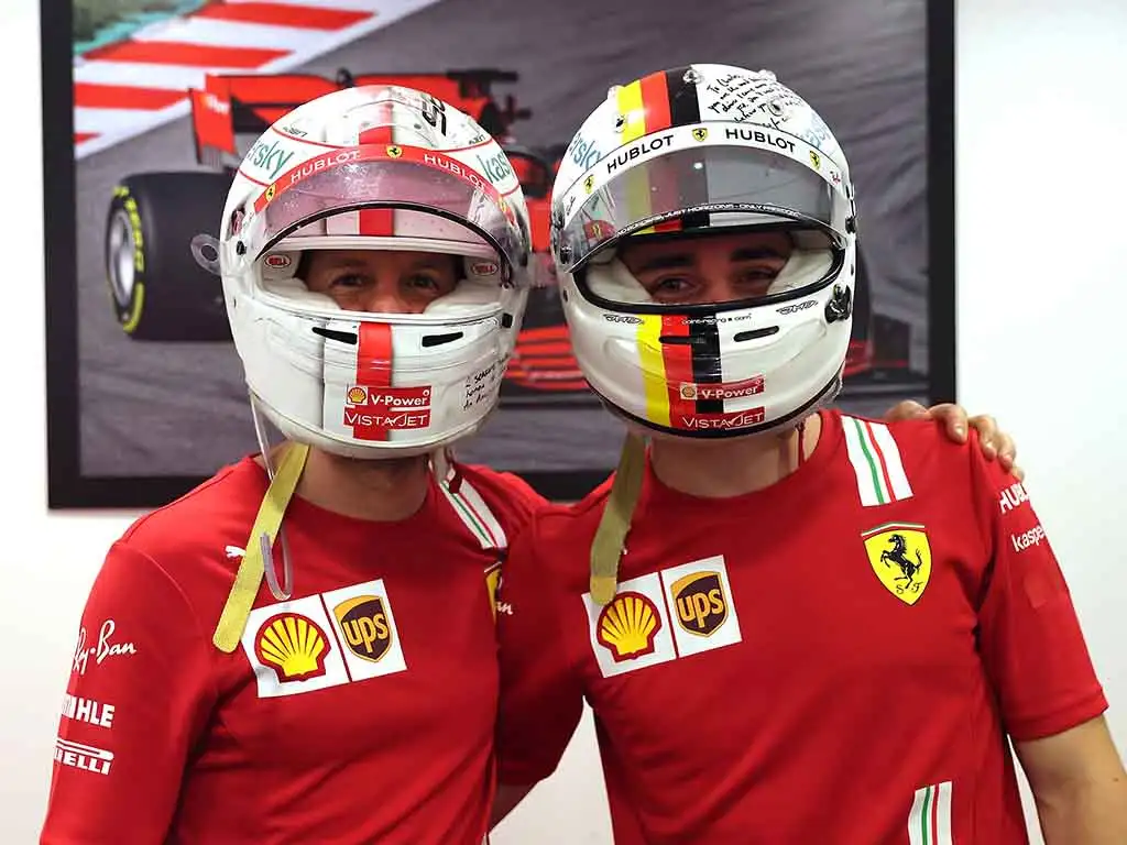 Sebastian Vettel Charles Leclerc