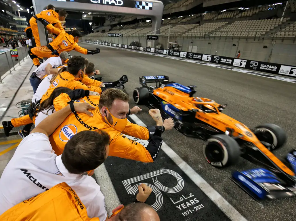 McLaren celebrate