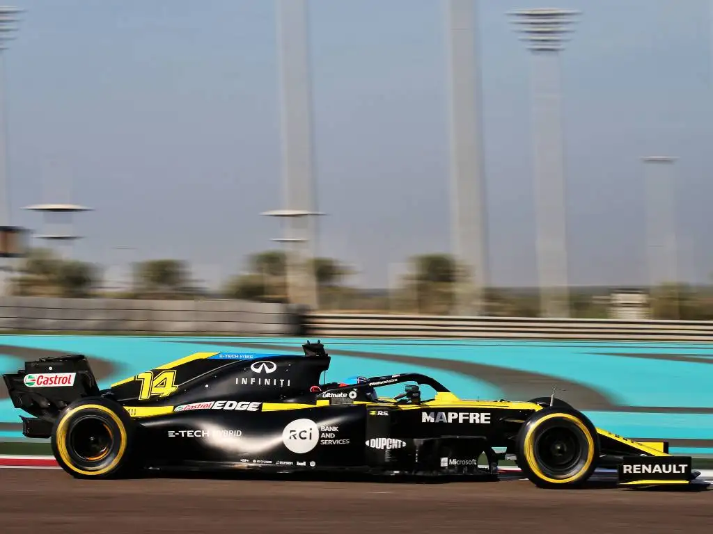 Fernando Alonso, Renault, Abu Dhabi post-season test