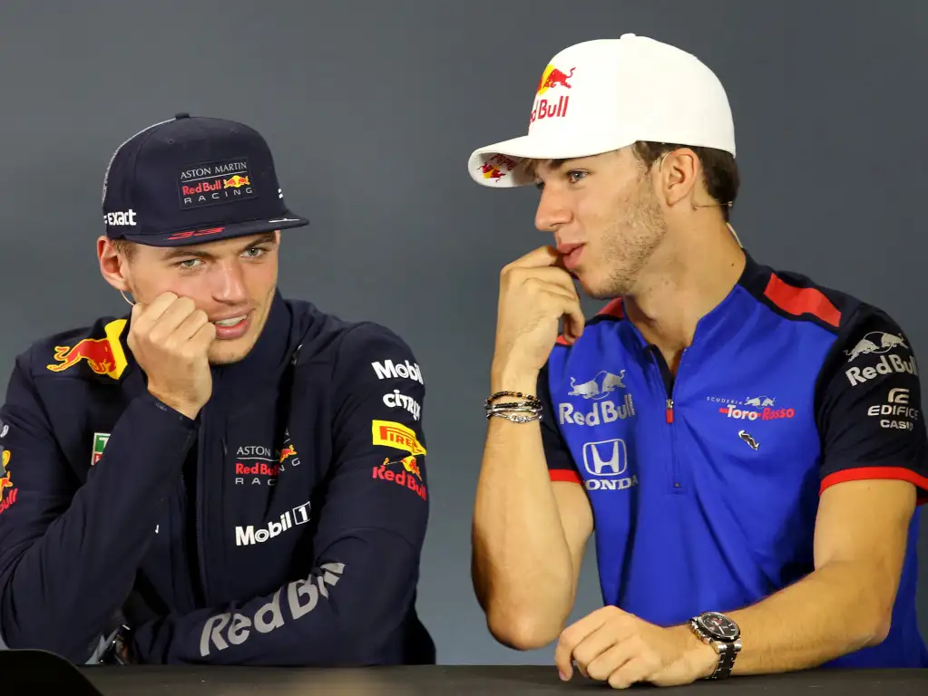 Max Verstappen and Pierre Gasly