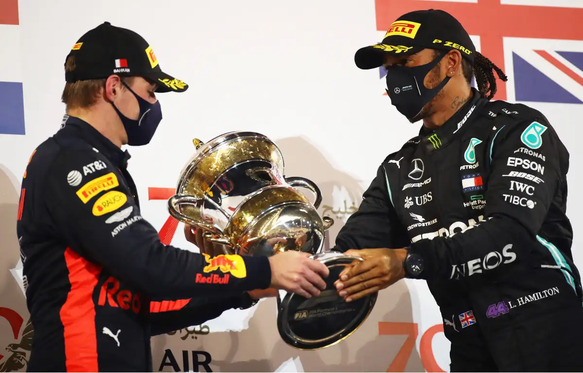 Lewis Hamilton Max Verstappen Bahrain 2020