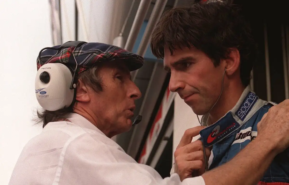 Damon Hill and Jackie Stewart