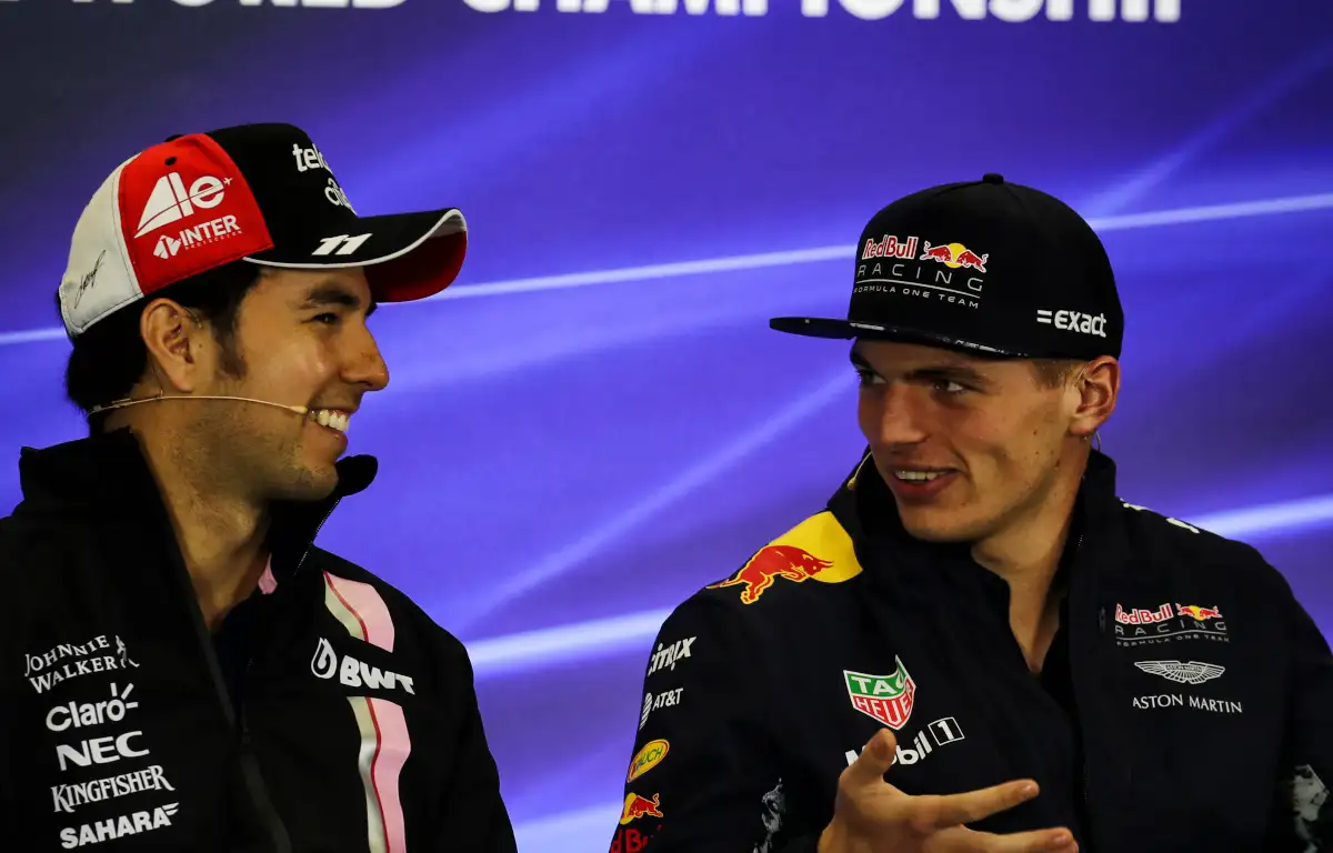 Max Verstappen and Sergio Perez press conference