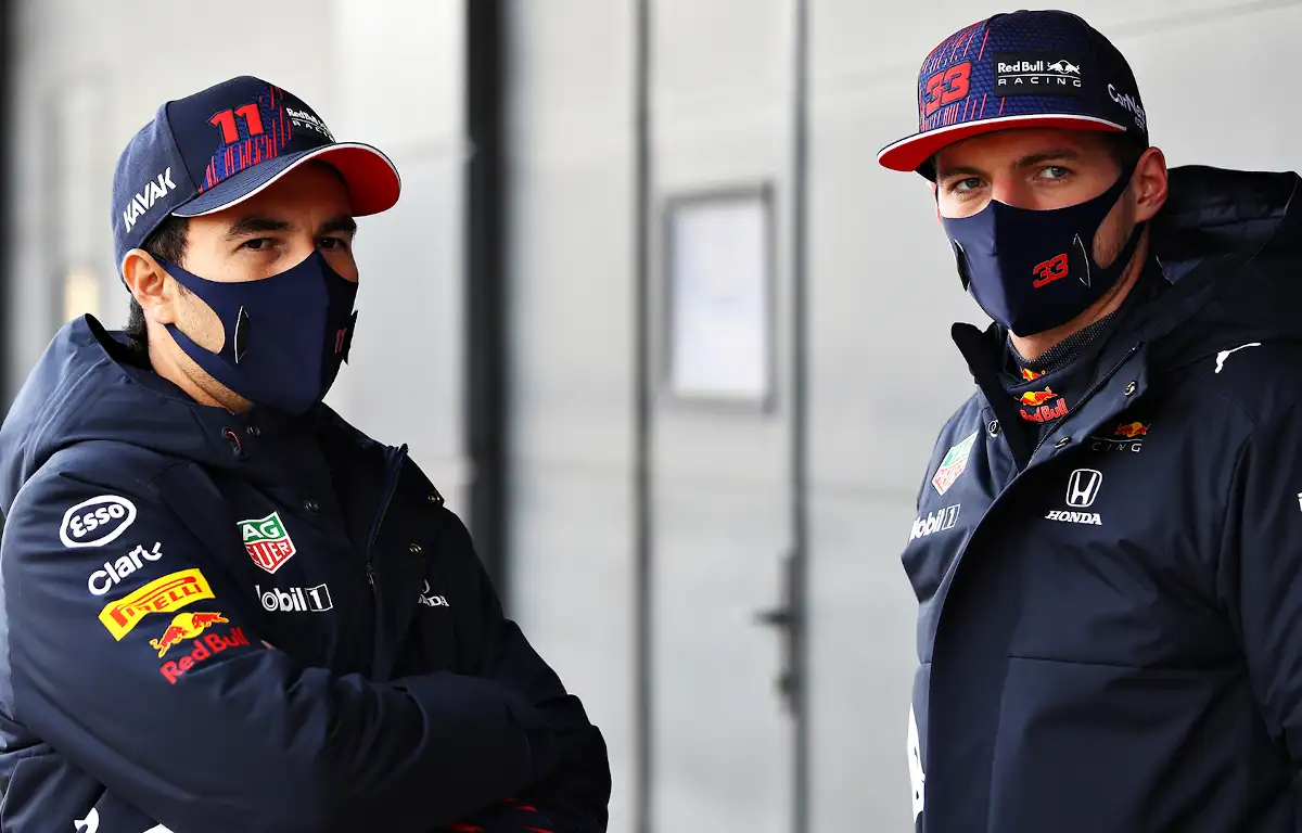 Sergio Perez and Max Verstappen Red Bull twitter