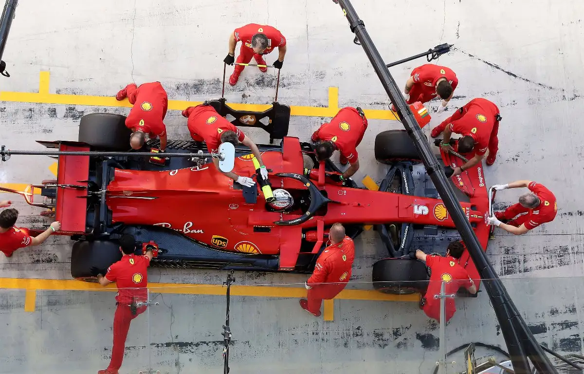 Ferrari team pit-stop