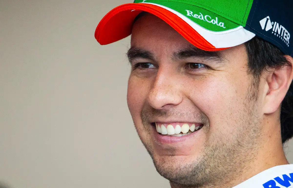 Sergio Perez smiling