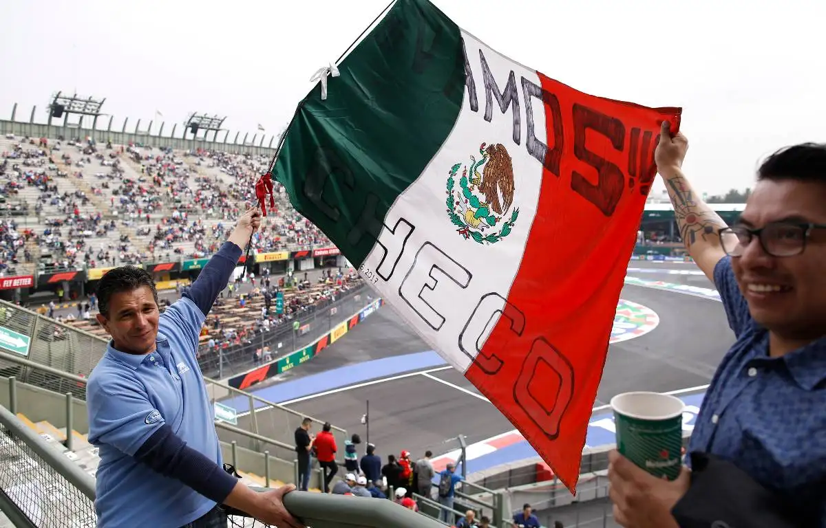 Sergio Perez Mexican fan flag