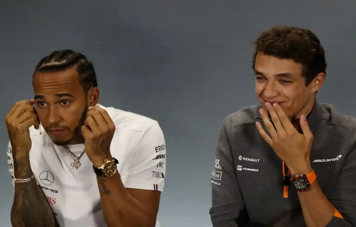 Lando Norris Lewis Hamilton press conference