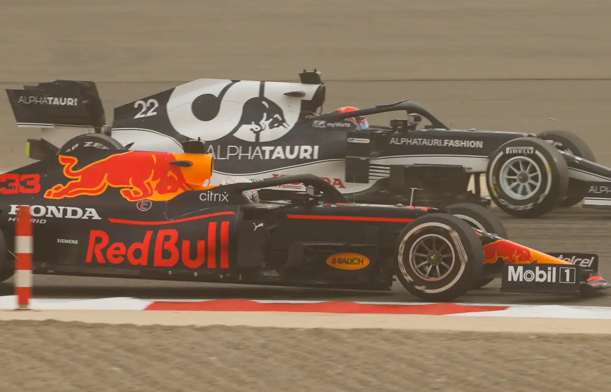 Max Verstappen and Yuki Tsunoda