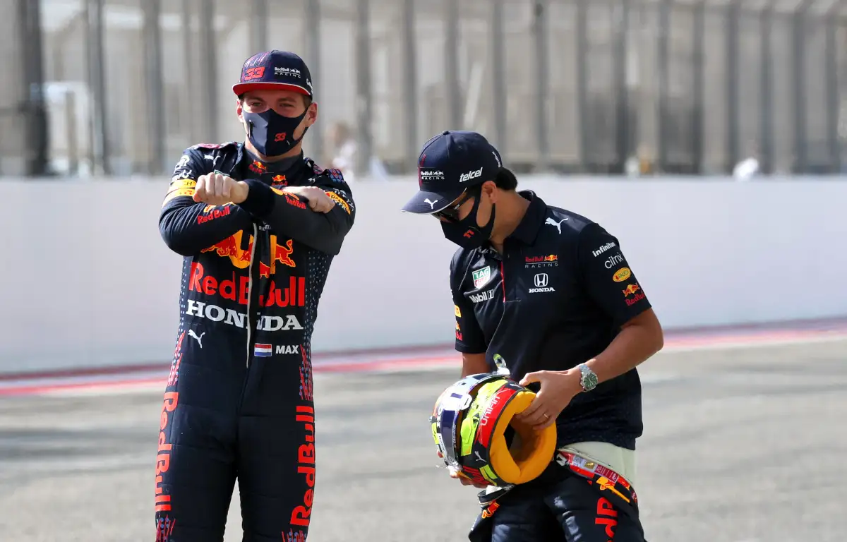 Max Verstappen and Sergio Perez