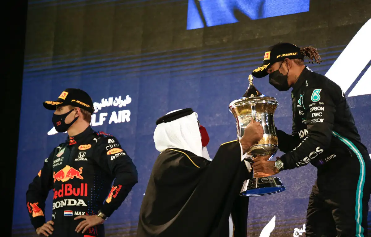 Lewis Hamilton and Max Verstappen Bahrain