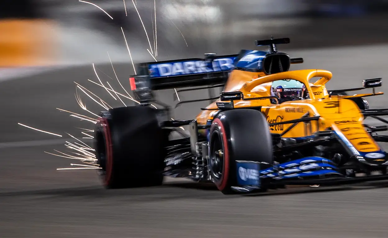 Daniel Ricciardo McLaren sparks