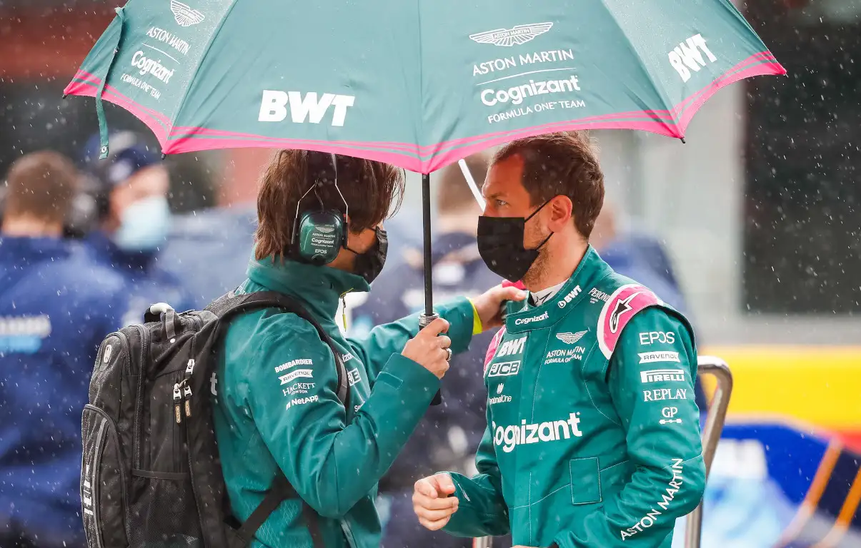 Sebastian Vettel rain