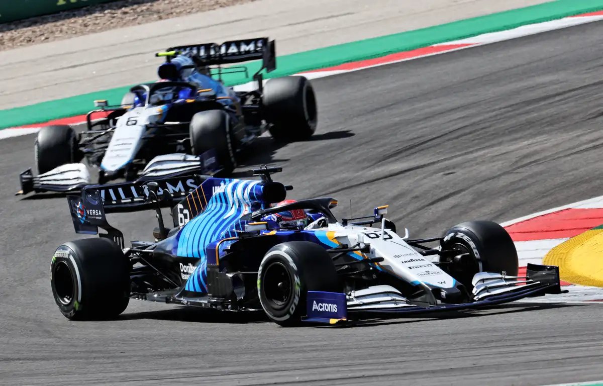 George Russell leads Nicholas Latifi Williams