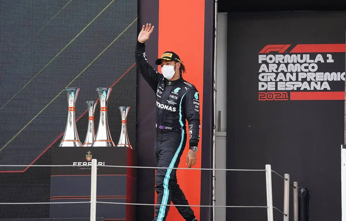 Lewis Hamilton, 2021 Spanish Grand Prix podium