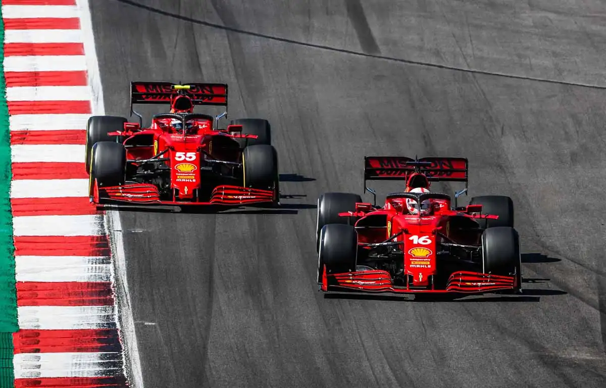 Charles Leclerc, Carlos Sainz, Ferrari PA
