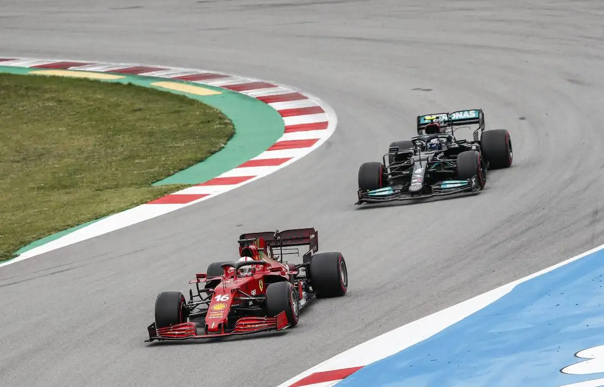 Charles Leclerc, Ferrari, Valtteri Bottas, Mercedes
