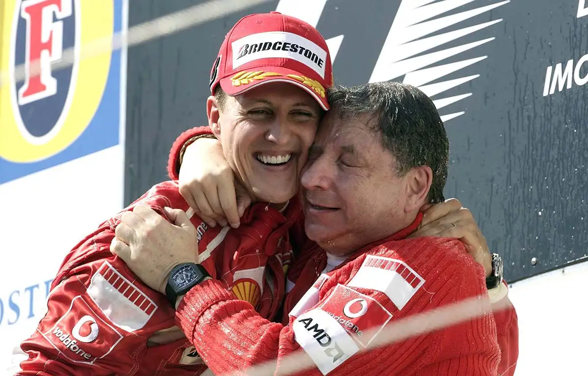 Michael Schumacher ‘Signature’Hope After ‘Divine Jackie Stewart’순간 ‘ Michael Schumacher ‘Signature’Hope After ‘Divine Jackie Stewart’순간 ‘