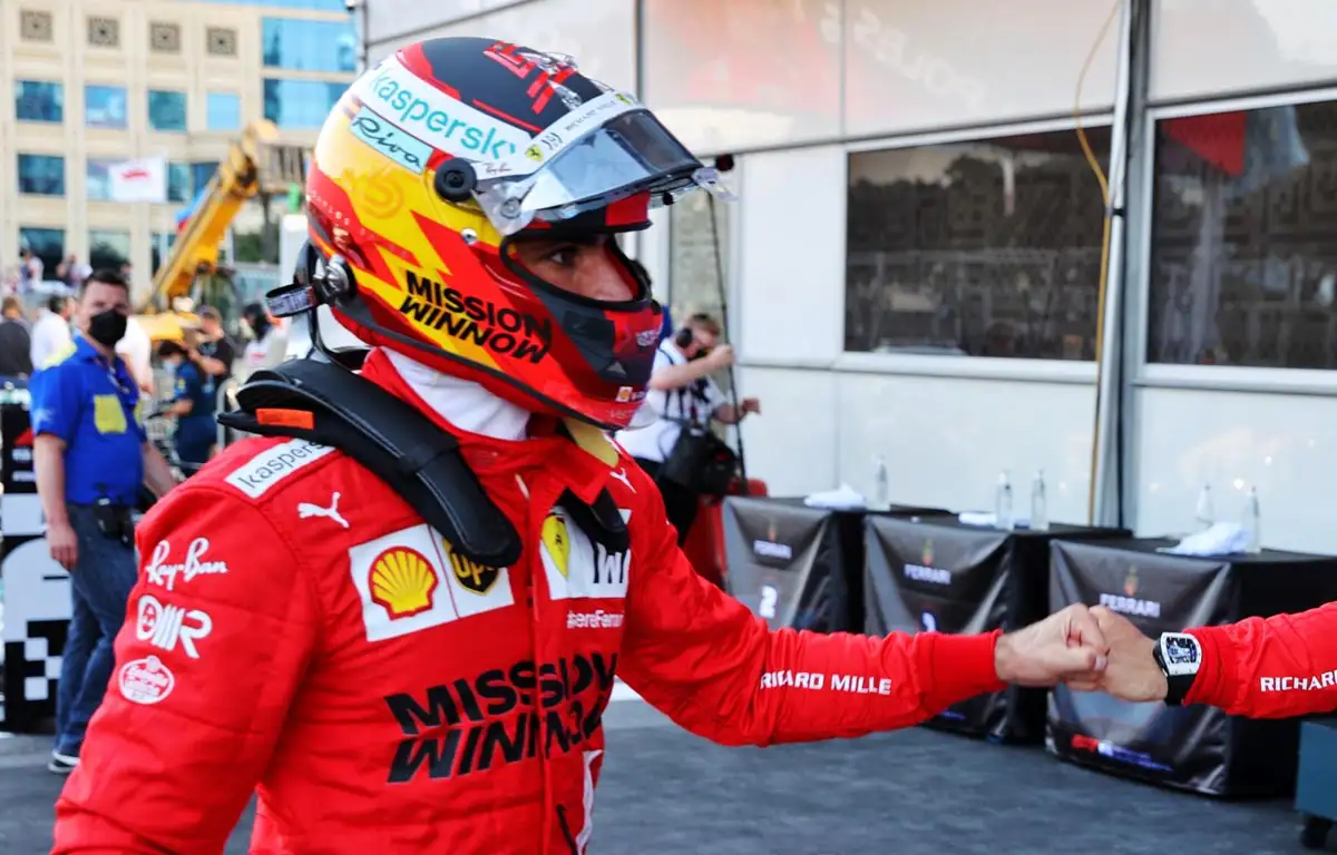 Carlos Sainz Ferrari Azerbaijan GP 2021, Ferrari