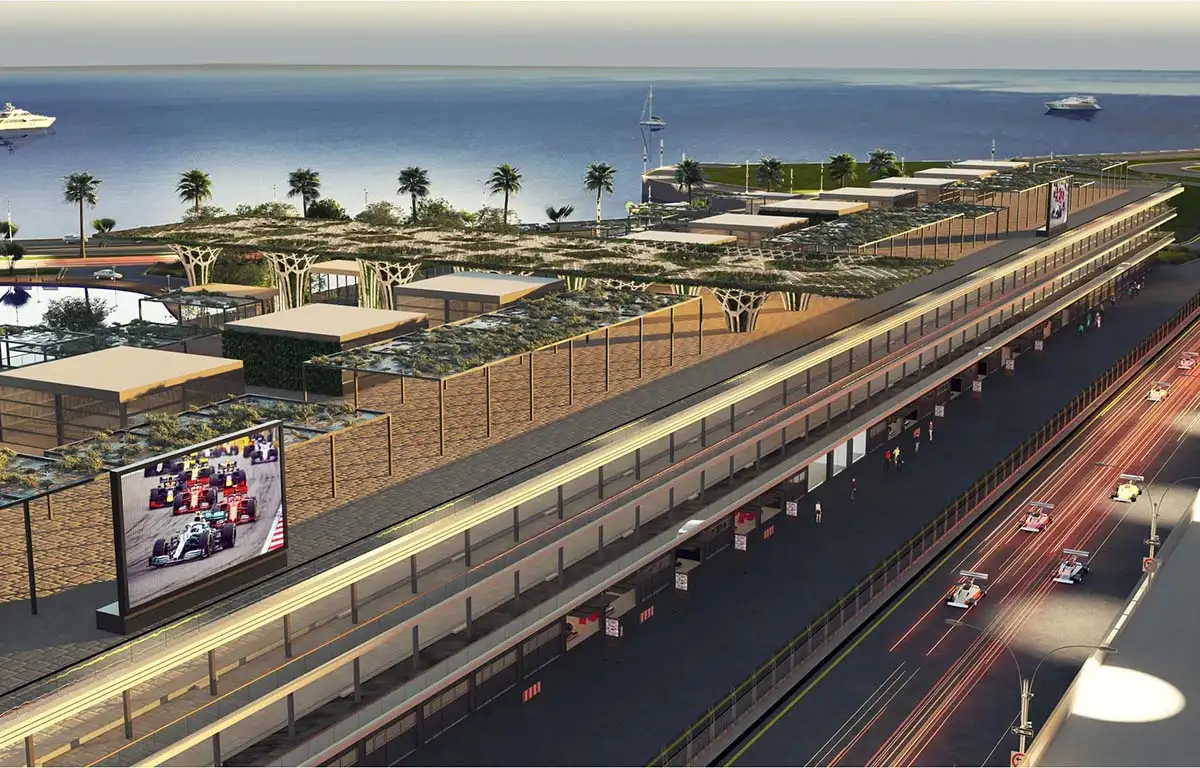 First images of the Jeddah Street Circuit. June 2021.