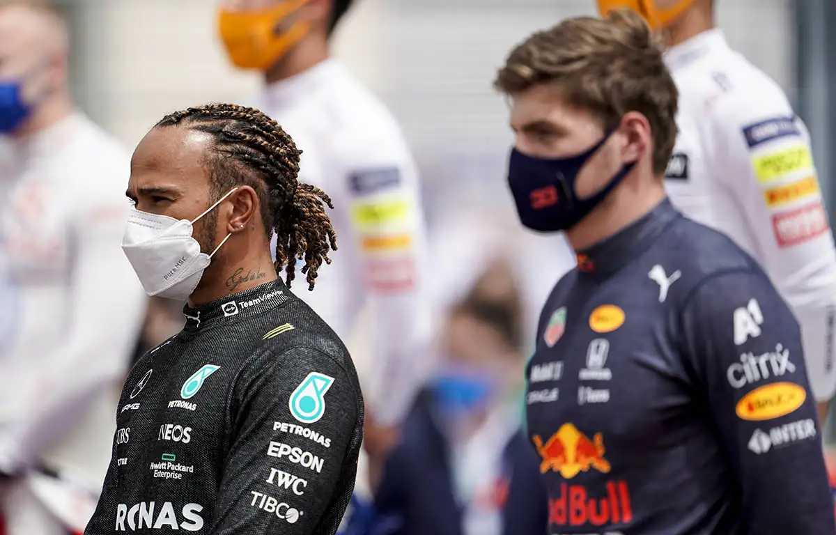 Lewis Hamilton Max Verstappen PA