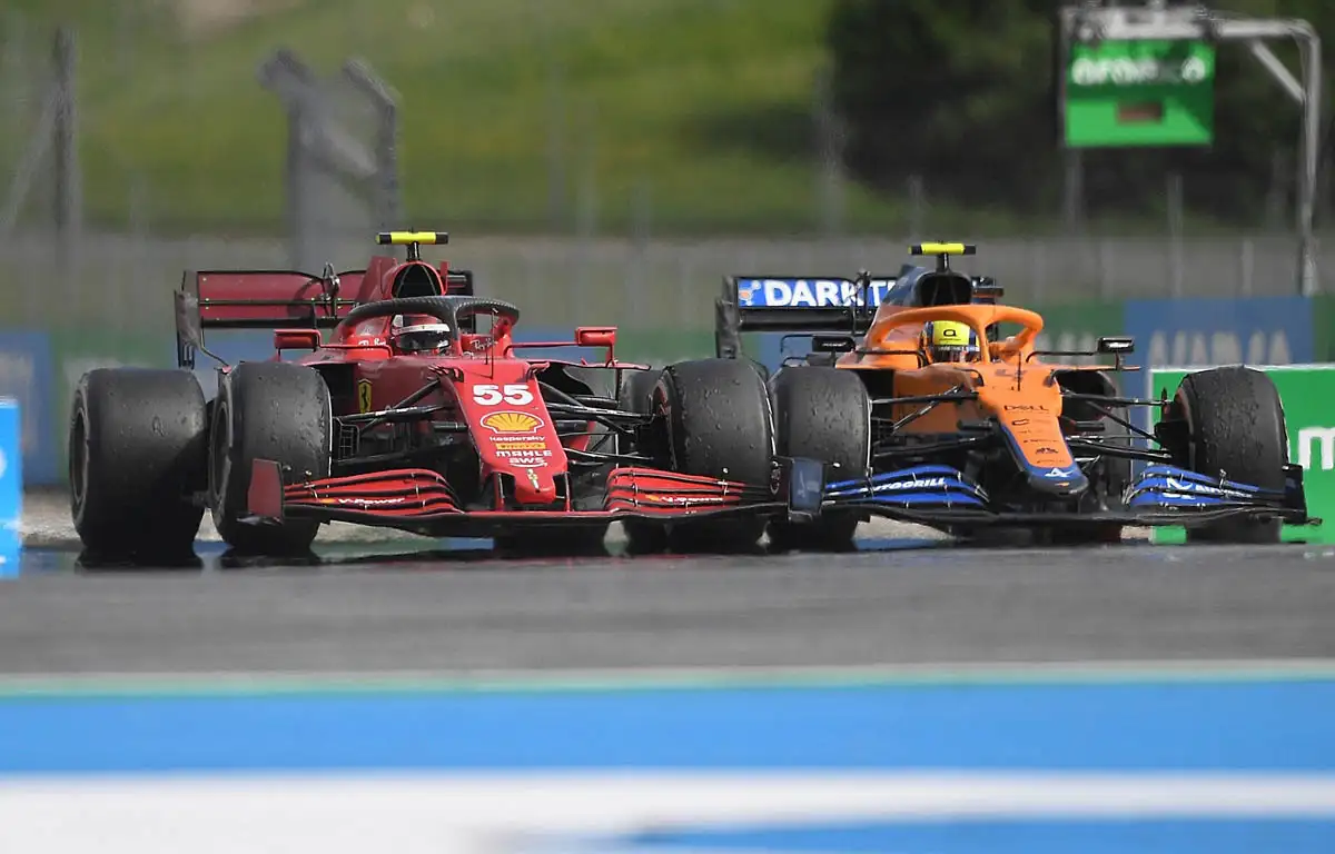 Carlos Sainz and Lando Norris