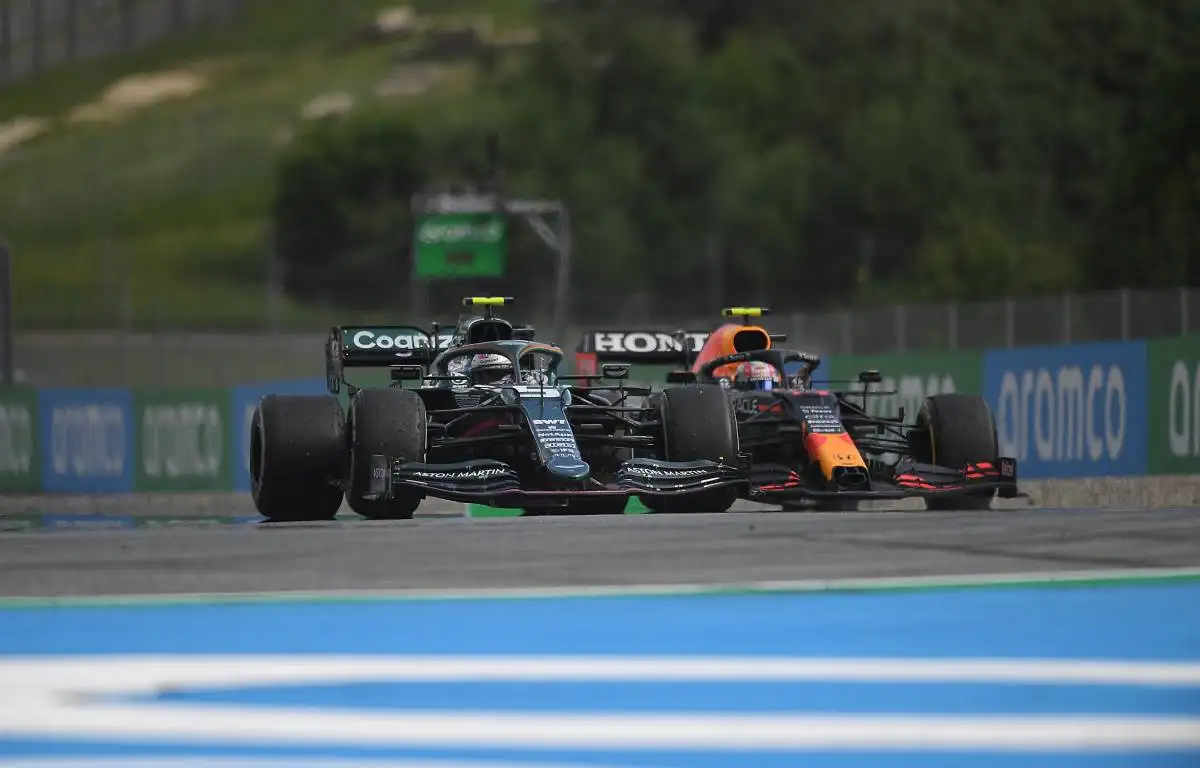 Sebastian Vettel, Aston Martin, Sergio Perez, Red Bull