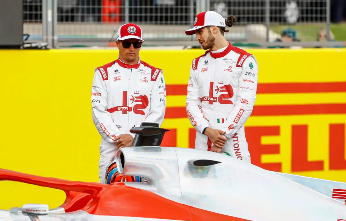 Kimi Raikkonen and Antonio Giovinazzi 2022 car