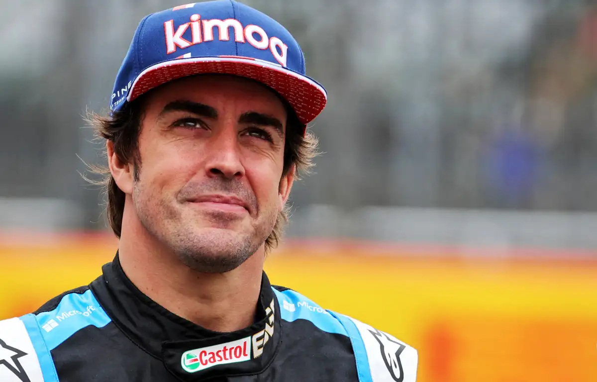 Fernando Alonso smiling