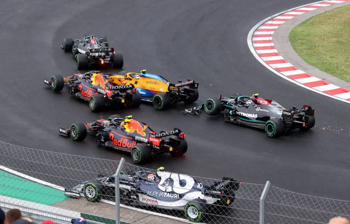 2021 Hungarian Grand Prix crash