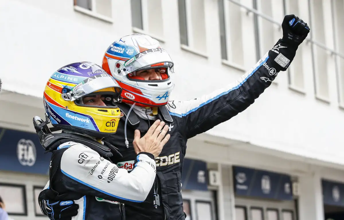 Esteban Ocon and Fernando Alonso