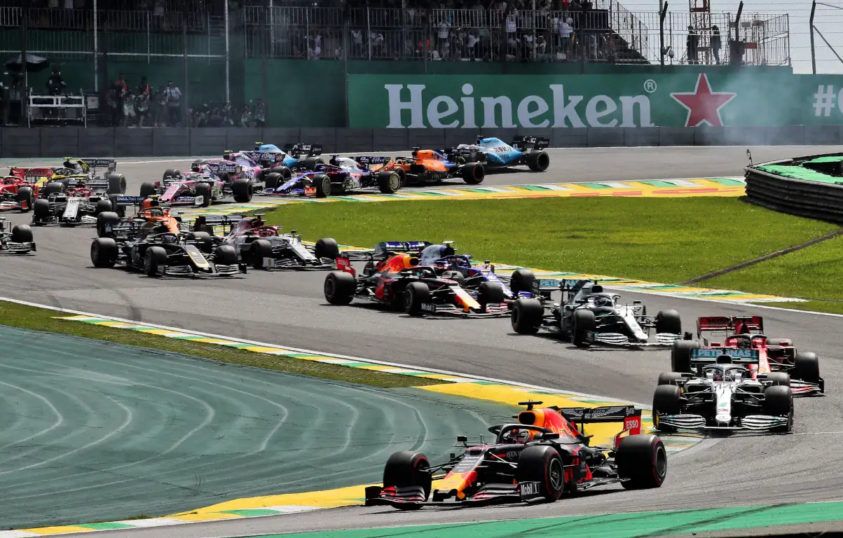 Max Verstappen leads Brazilian GP. Brazil November 2019