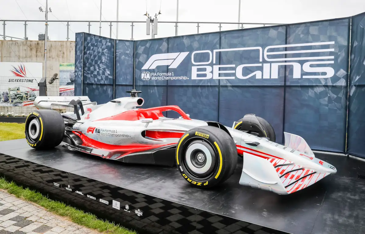 F1 2022 car. Britain July 2021