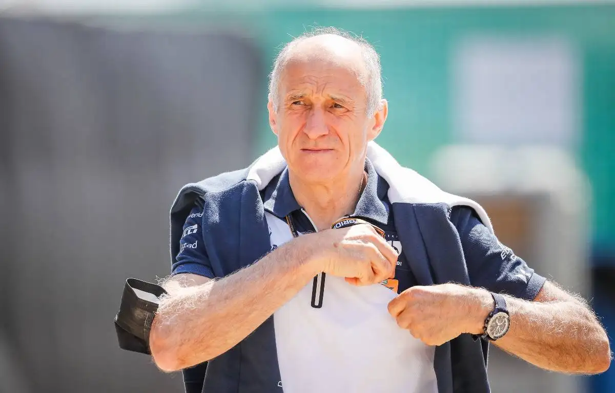 Franz Tost, AlphaTauri principal, without a mask at the British GP. July 2021