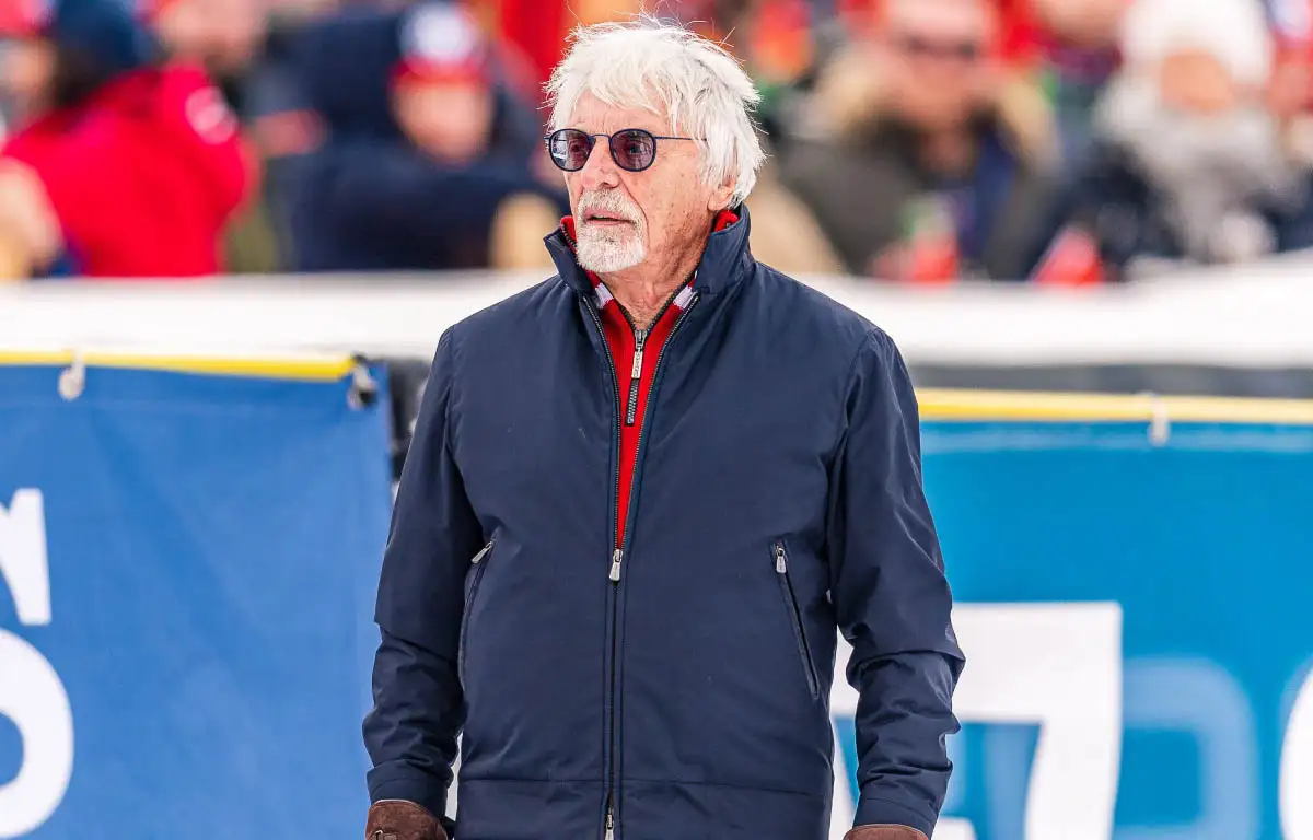 Bernie Ecclestone watches on at an event