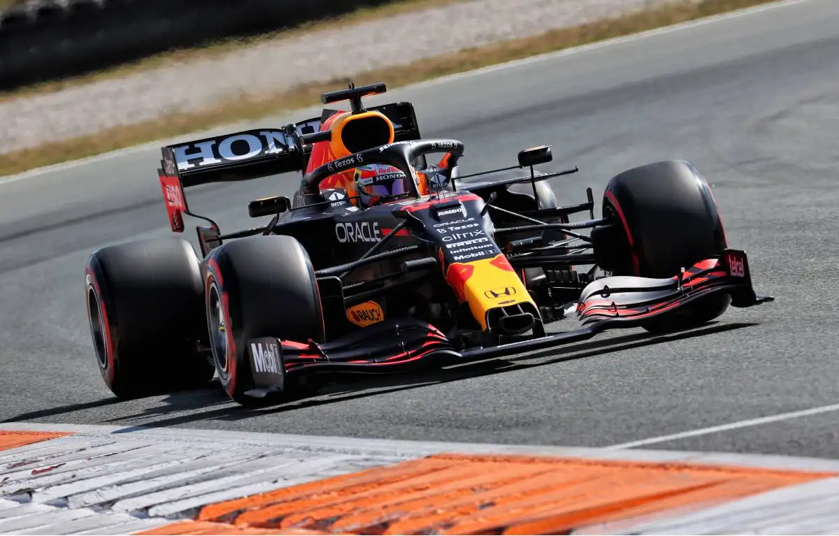 Max Verstappen during qualifying for the Dutch GP. Zandvoort September 2021.