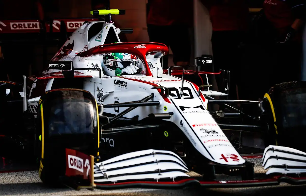 Antonio Giovinazzi leaving the pits during Dutch Grand Prix qualifying. Netherlands September 2021