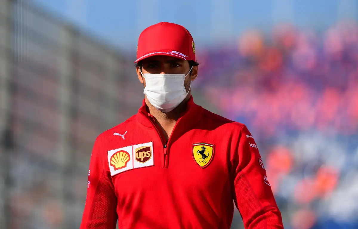 Carlos Sainz, Ferrari, in the Dutch GP paddock on race day. September 2021.
