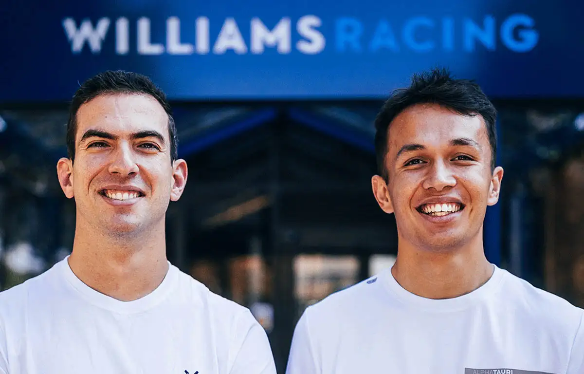 Nicholas Latifi and Alex Albon, 2022 Williams drivers.