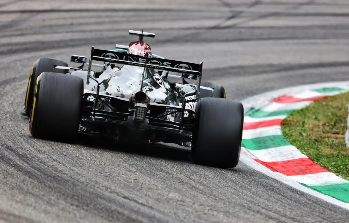 Lewis Hamilton from behind. Italy September 2021.