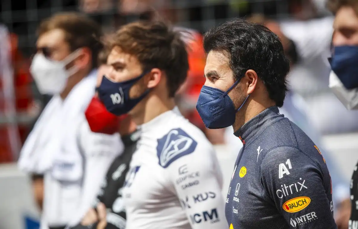 Sergio Perez and Pierre Gasly on the Styrian GP grid. Austria, June 2021.