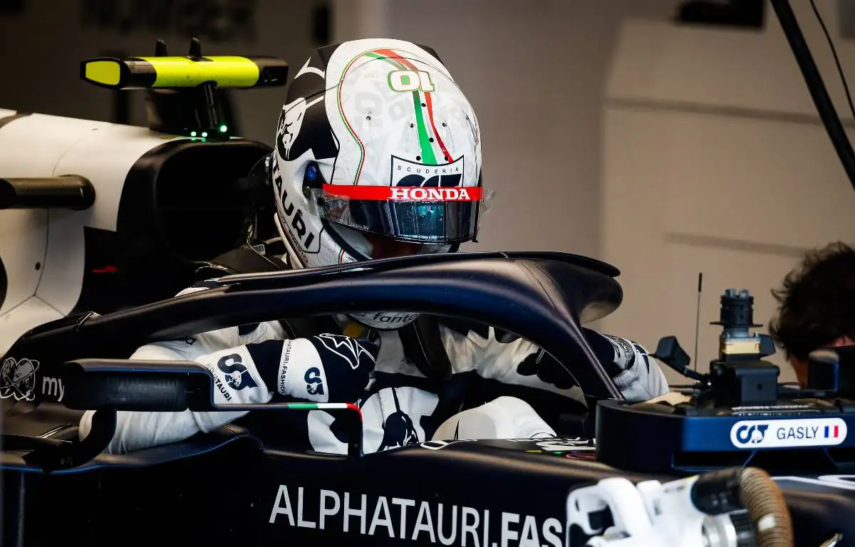 Pierre Gasly in the AlphaTauri cockpit. Italy, September 2021.