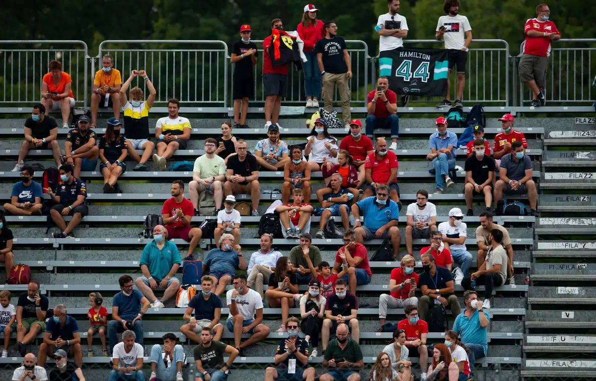 The crowd watches on at the Italian Grand Prix. Italy September 2021