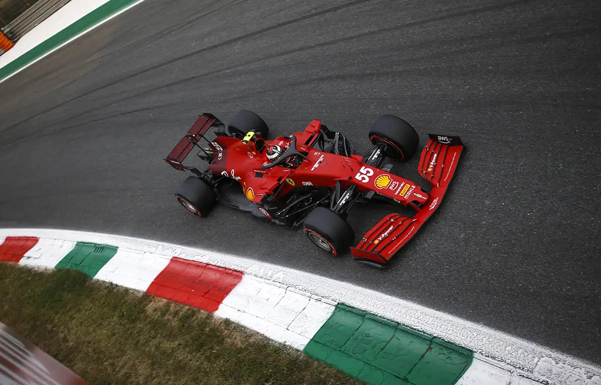 Ferrari driver Carlos Sainz. Monza September 2021