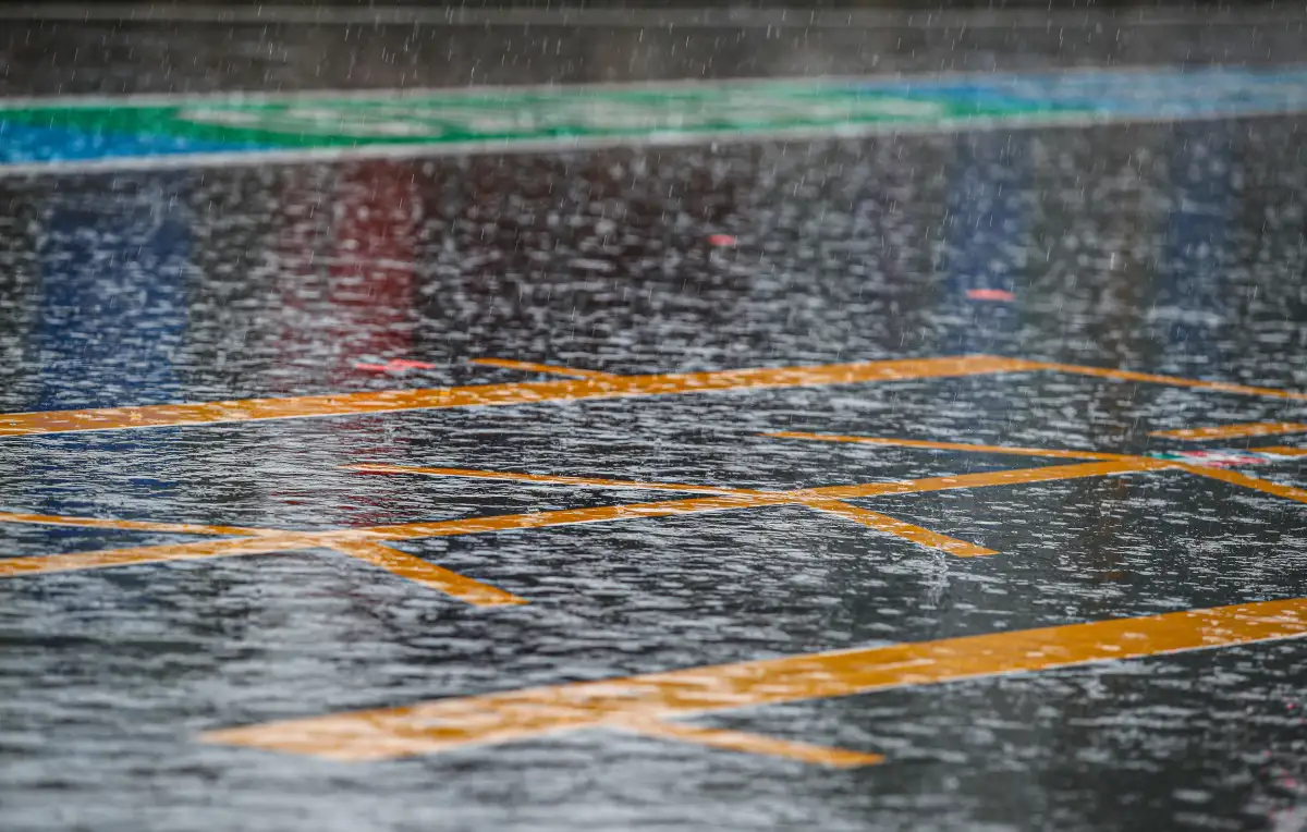 F1 rain. Belgium August 2021