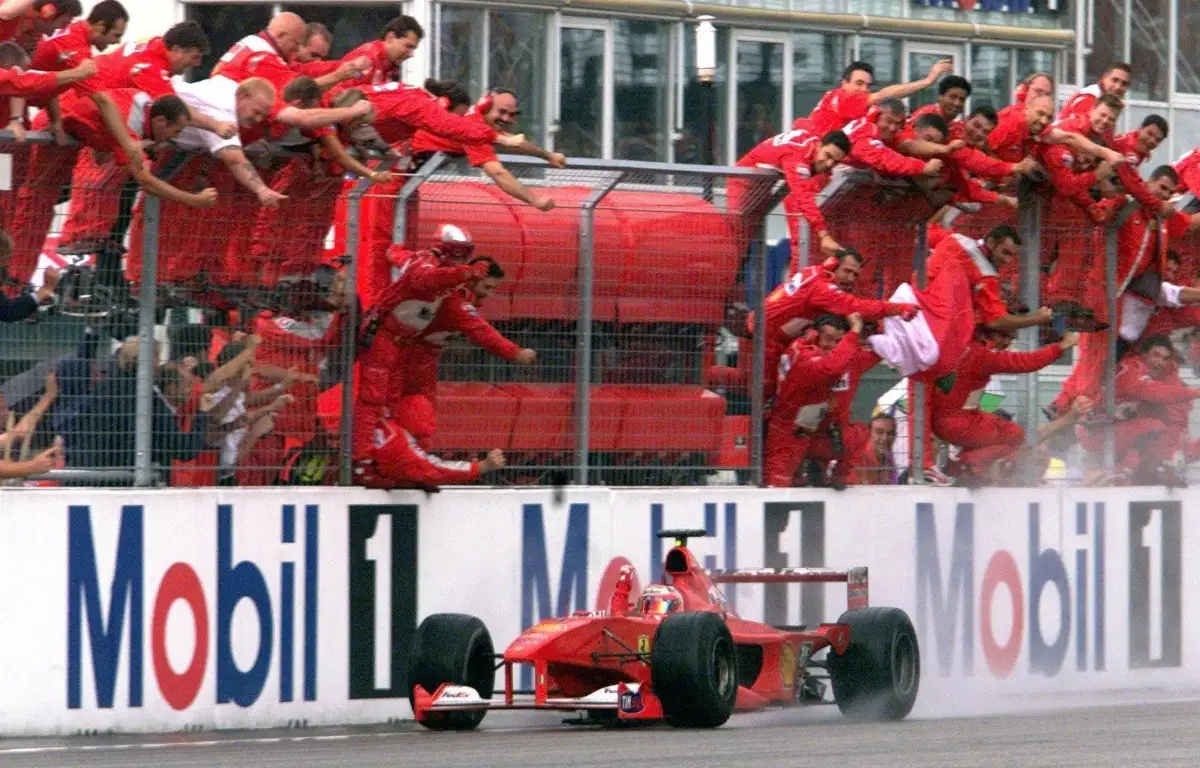 Rubens Barrichello wins the 2000 German Grand Prix. Germany July 2000