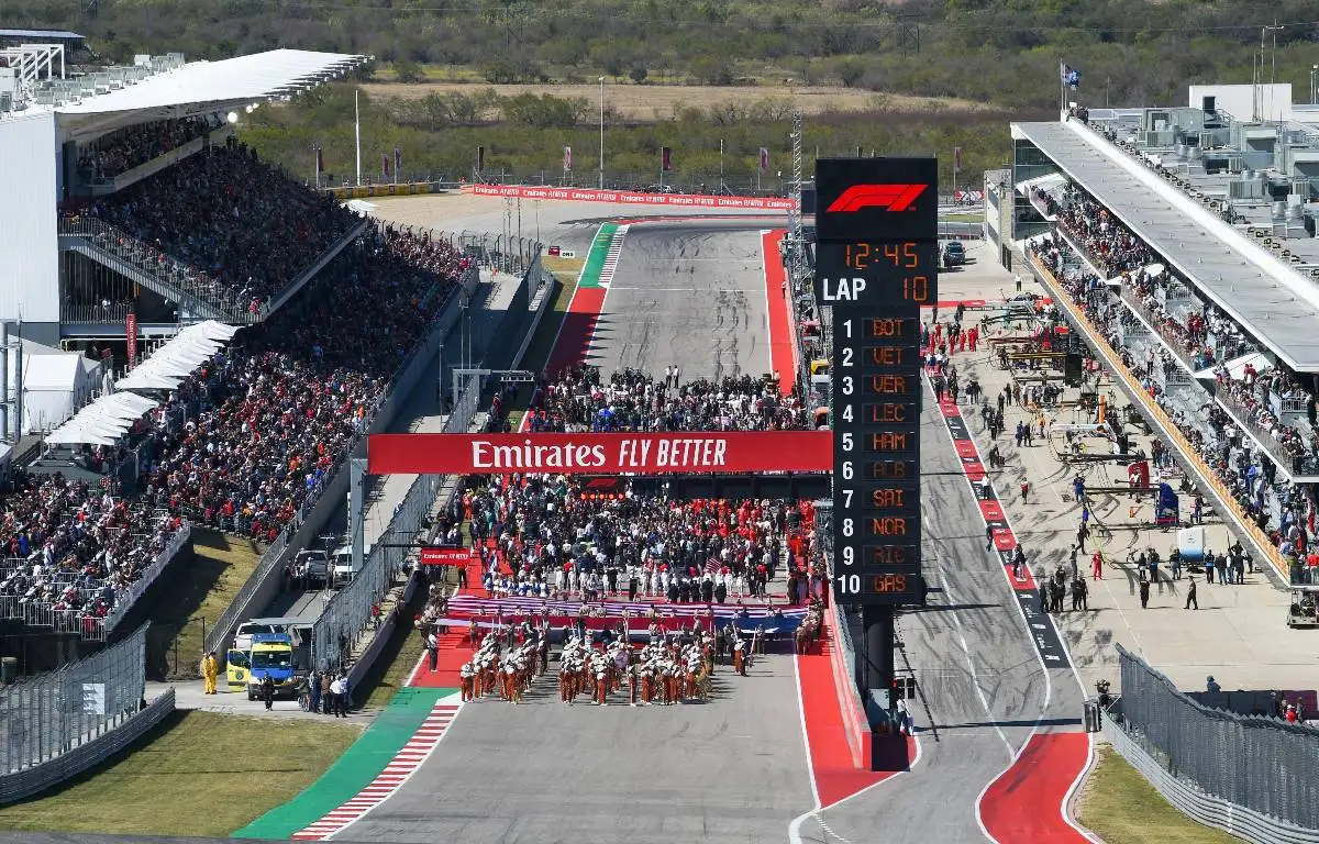 Grid scene at COTA before the US Grand Prix. Austin November 2019.