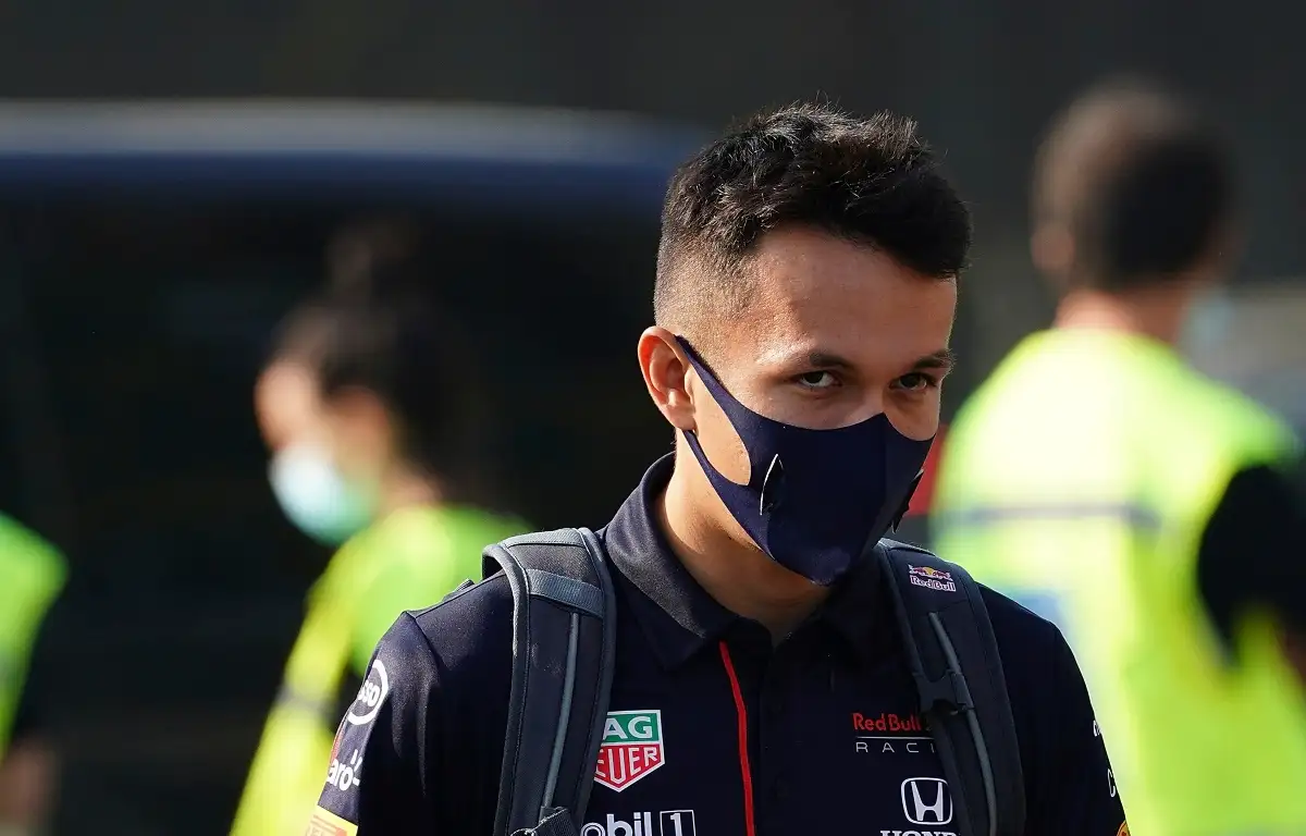 Red Bull reserve Alex Albon in the Monza paddock. Italy September 2021