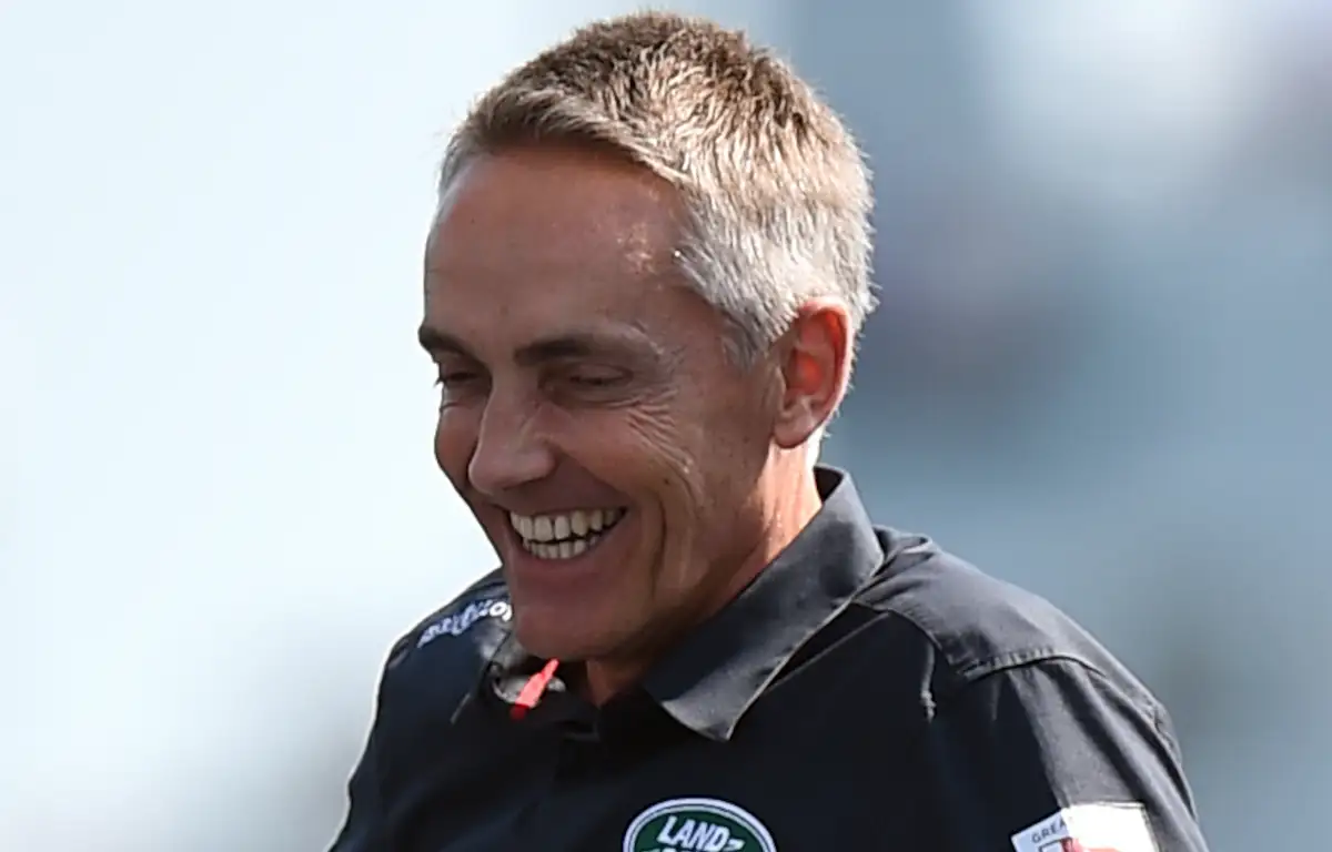 Martin Whitmarsh laughing. Portsmouth June 2016